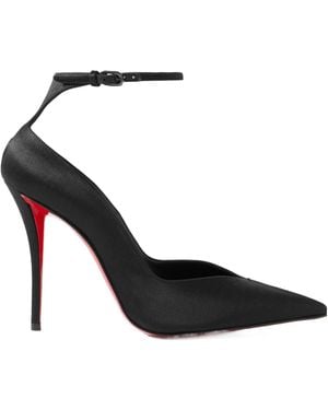 Christian Louboutin Satin Court Shoes - Black