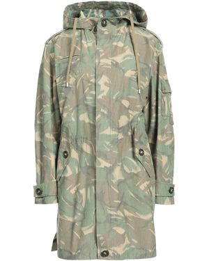 Saint Laurent Camouflage Hooded Jacket - Green