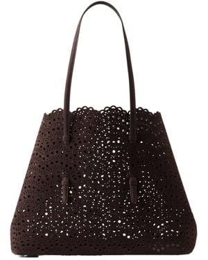 Alaïa Cut-Out Detail Handbag - Black