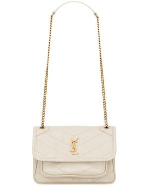 Saint Laurent Niki Mini Shoulder Bag - Natural