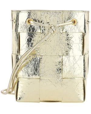 Bottega Veneta Cassette Small Cross-Body Bucket Bag - Natural
