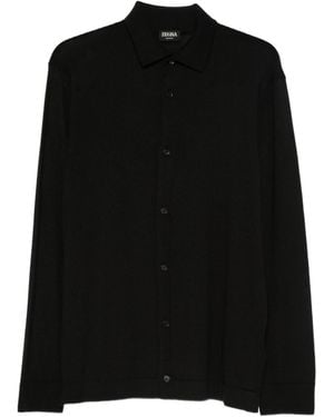ZEGNA Long-Sleeve Shirt - Black