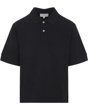 Studio Nicholson Short-Sleeved Polo Shirt - Black