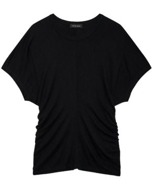Anine Bing Zadig Crewneck T-Shirt - Black