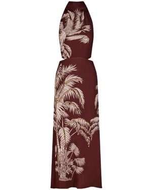 Johanna Ortiz Sleeveless Dress - Purple