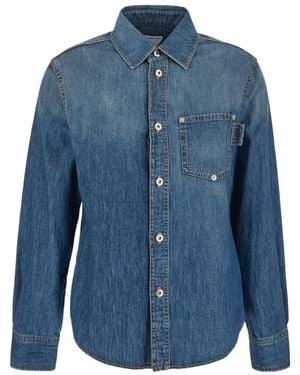 Bottega Veneta Light Washed Denim Shirt - Blue