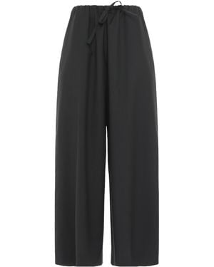 TOTEME Totme Drawstring-Waist Trousers - Black