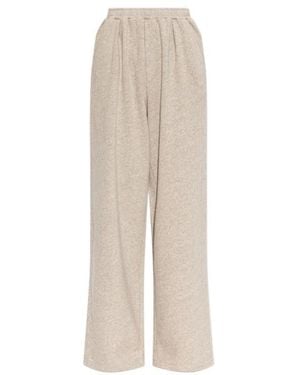 American Vintage Elastic-Waist Casual Pants - White