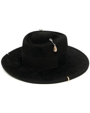 Ruslan Baginskiy Chain Felt Hat - Black