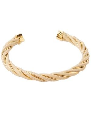Bottega Veneta Twist Cuff Bracelet - Metallic