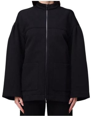 Max Mara Long-Sleeved Casual Jacket - Black