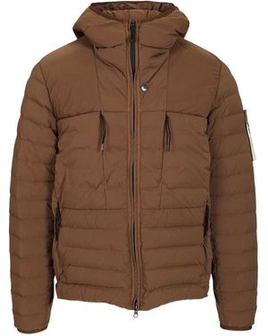 Stone Island Long-Sleeved Down Jacket - Brown