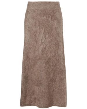 Lisa Yang Asta Cashmere Maxi Skirt - Brown