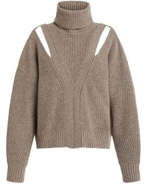 P.A.R.O.S.H. Wool Turtle-Neck Knit - Brown