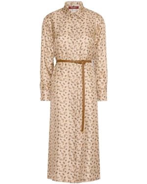 Max Mara Long-Sleeved Dress - Natural