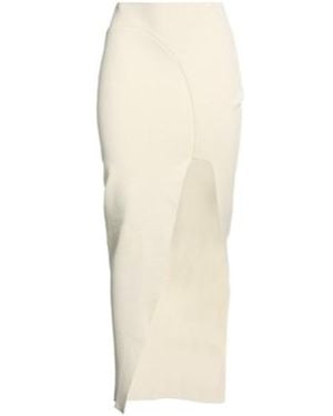 Rick Owens Solidcolor Midi Skirt - Natural