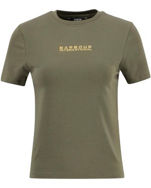 Barbour Logo Crew Neck T-Shirt - Green