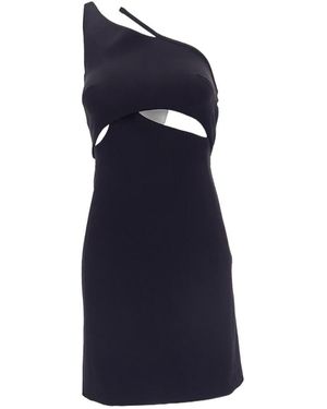Givenchy One-Shoulder Cut-Out Detail Mini Dress - Blue
