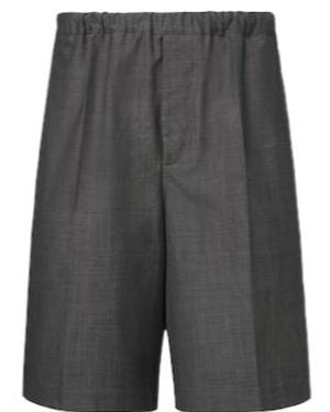 Plan C Wool Shorts - Gray
