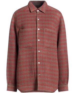 Rick Owens Long Sleeves Overshirt - Brown