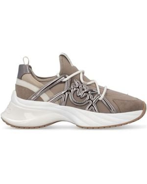 Pinko Ariel 01 Lace-Up Trainers - Grey