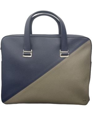 dunhill Color-Block Zip Handbag - Blue