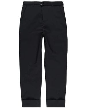 Sacai Logo Casual Trousers - Blue