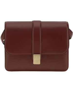 KHAITE Blake Flap Shoulder Bag - Brown
