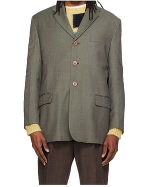 Magliano Tre Bottoni Single-Breasted Blazer - Grey