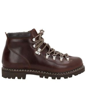 Paraboot Round Toe Hiking Boots - Brown