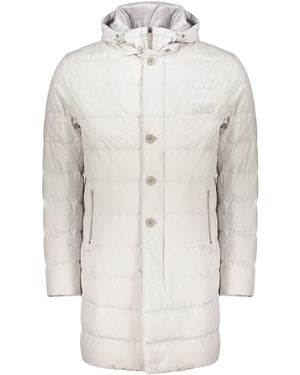 Herno Hooded Down Jacket - Gray
