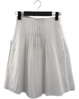 Max Mara Pleated Detail Skirt - Grey