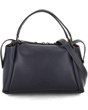 Tod's Zippered Shoulder Bag - Blue