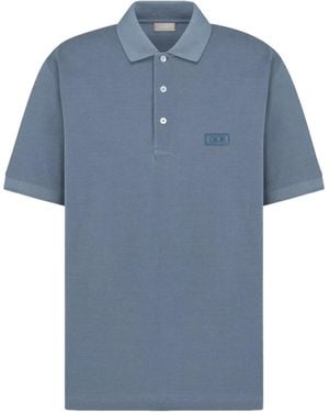 Dior Homme Short-Sleeved Polo Shirt - Blue