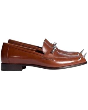 Gucci Studded Loafer - Brown