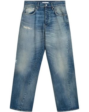 sunflower Wide Twist Belt Loop Jeans - Blue
