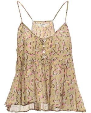 Isabel Marant Sleeveless Crew Neck Top - Natural