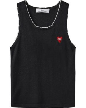 Marissa Chiara Sleeveless Knitted Vest - Black