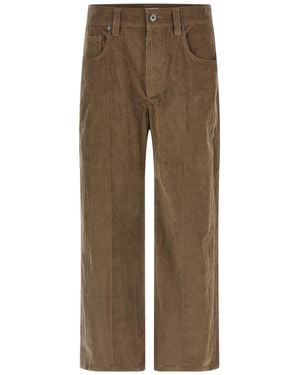 Brunello Cucinelli Corduroy Trousers - Natural