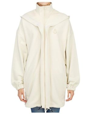 Isabel Marant Logo-Embroidered Zip-Front Hoodie - White
