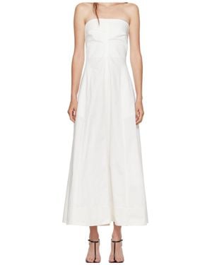 St. Agni Strapless Midi Dress - White