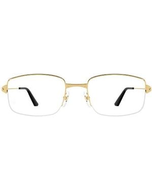 Cartier Rectangle Frame Glasses - White