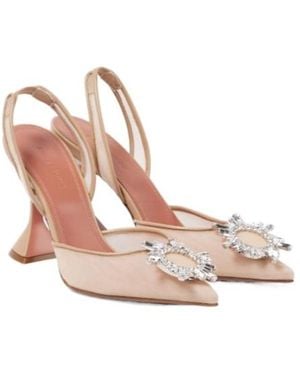 AMINA MUADDI Mesh Slingback Court Shoes - Pink