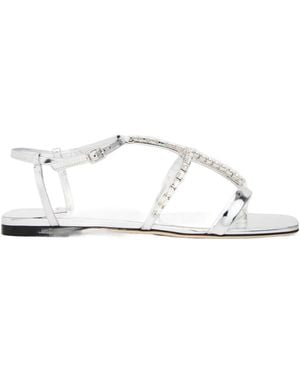Jimmy Choo Gwyn Flat Sandals - White