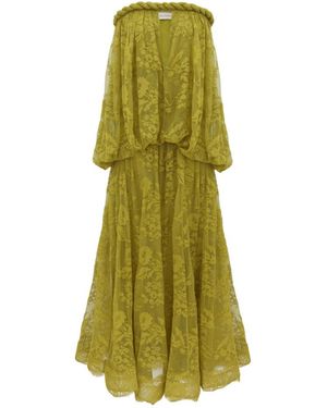 Zimmermann Luna Lace Bandeau Gown - Green