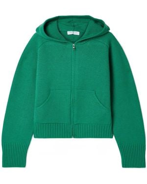 Calle Del Mar Cashmere Zip-Up Hoodie - Green