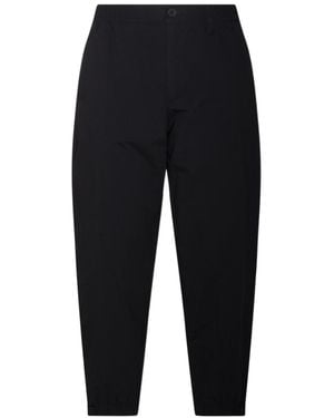 Herno Laminar Button Detailed Tapered Pants - Blue