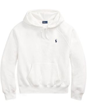 Polo Ralph Lauren Drawstring Logo Hoodie - White