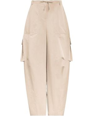 Alaïa Alaïa Drawstring Cargo Trousers - Natural