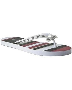 Armani Jeans Logo Sandals - White